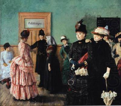 Albertine i politilagens ventevarelse, Christian Krohg